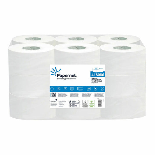 Papel Higiénico Papernet Mini Jumbo 418086 (18 Unidades) Dupla camada