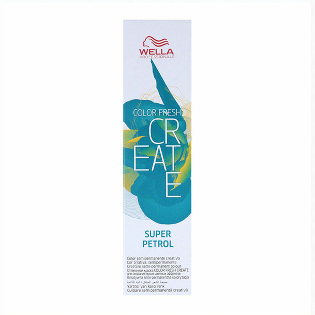 Tinta Permanente Wella Color Fresh Create Super Petrol Turquesa (60 ml)